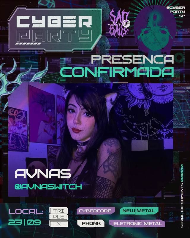 Stories e Posts para a Cyber Party SP | Portfólio Lubna
