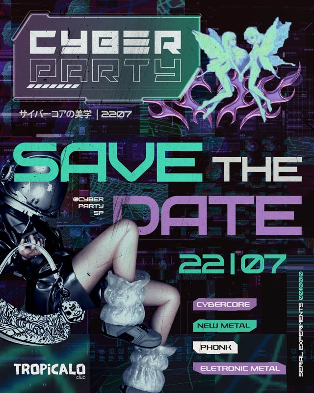 Stories e Posts para a Cyber Party SP | Portfólio Lubna