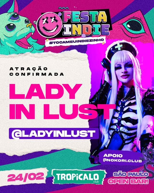 Stories e Posts para a Festa Indie SP | Portfólio Lubna