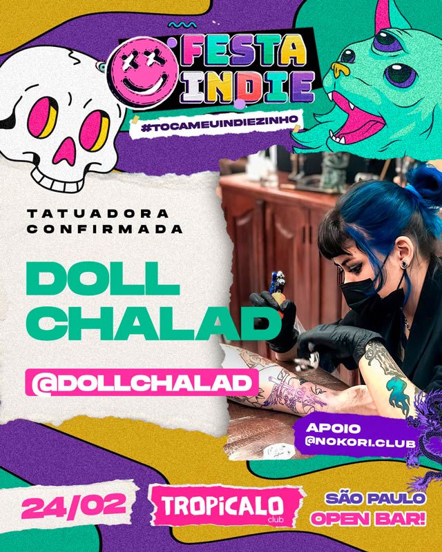 Stories e Posts para a Festa Indie SP | Portfólio Lubna