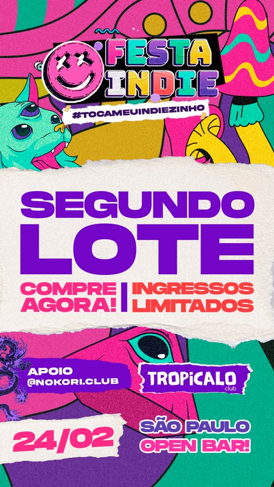 Stories e Posts para a Festa Indie SP | Portfólio Lubna