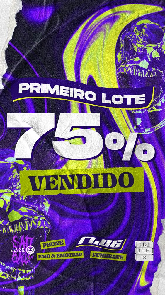 Posts e Stories para o SadBaile Ed.03 | Portfólio Lubna