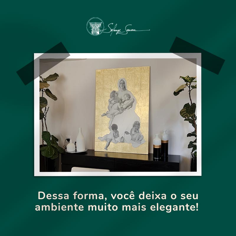 Portfólio de Stories e Posts criados por Lubna para a artista plástica Solange Sauan. Obras de arte em destaque, com cores expressivas, texturas únicas e composições que refletem o estilo autoral da artista.